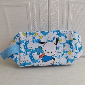 Hangyo Blue Zip Makeup Bag